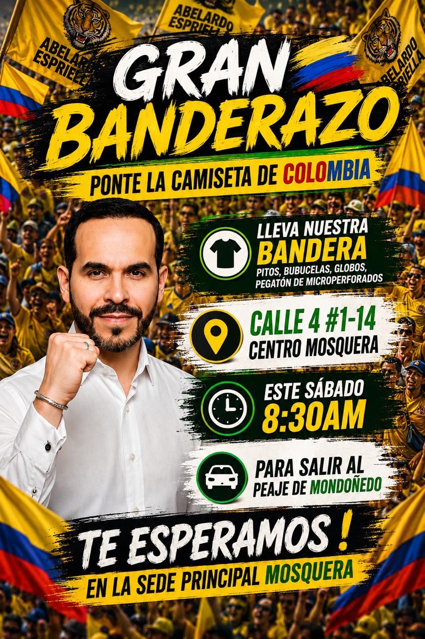BANDERAZO MOSQUERA 13 DE JUNIO