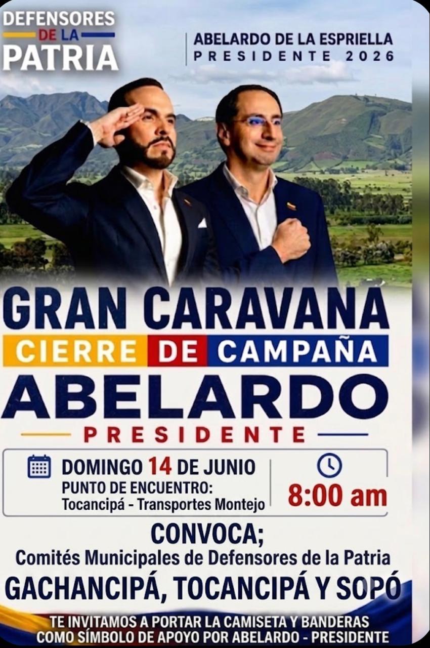 GRAN CARAVANA CIERRE DE CAMPAÑA GACHANCIPA,TOCANCIPA , SOPO  14 JUNIO